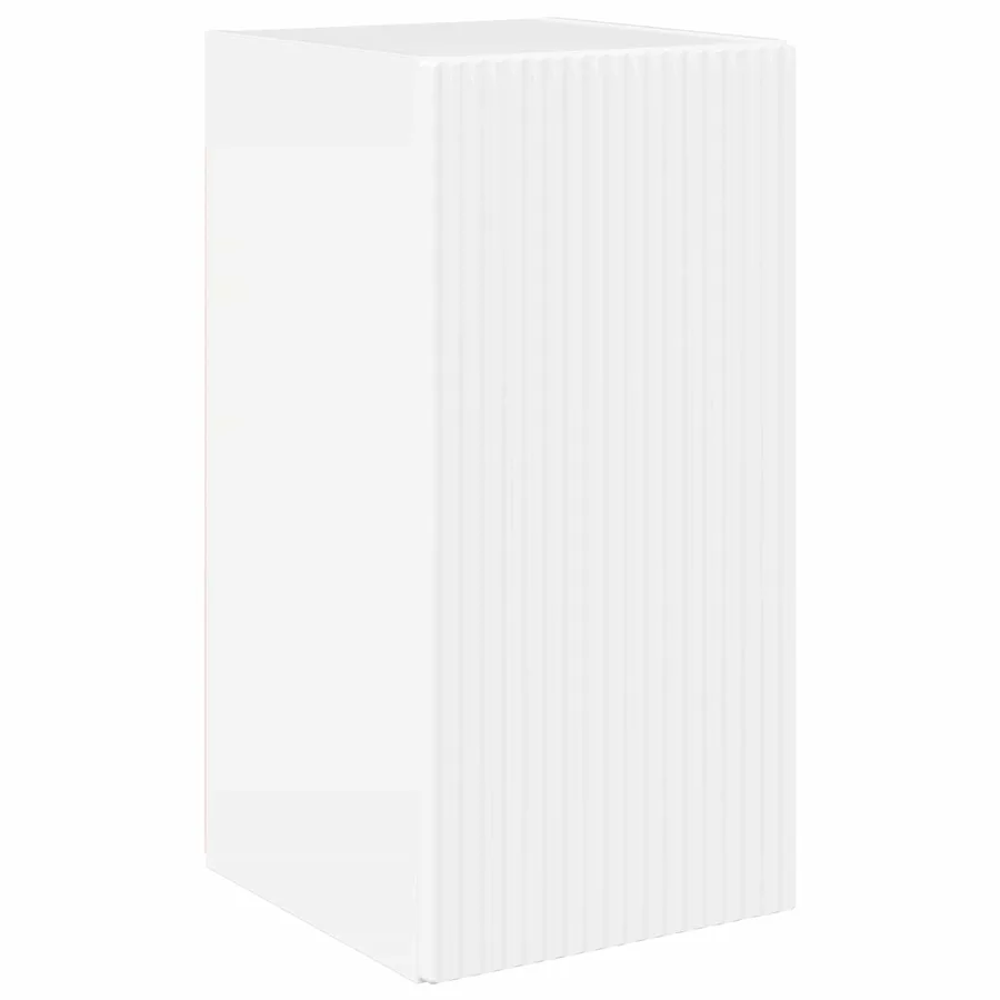 Ensemble meuble TV 6 pcs Blanc brillant Bois d'ingénierie - 6
