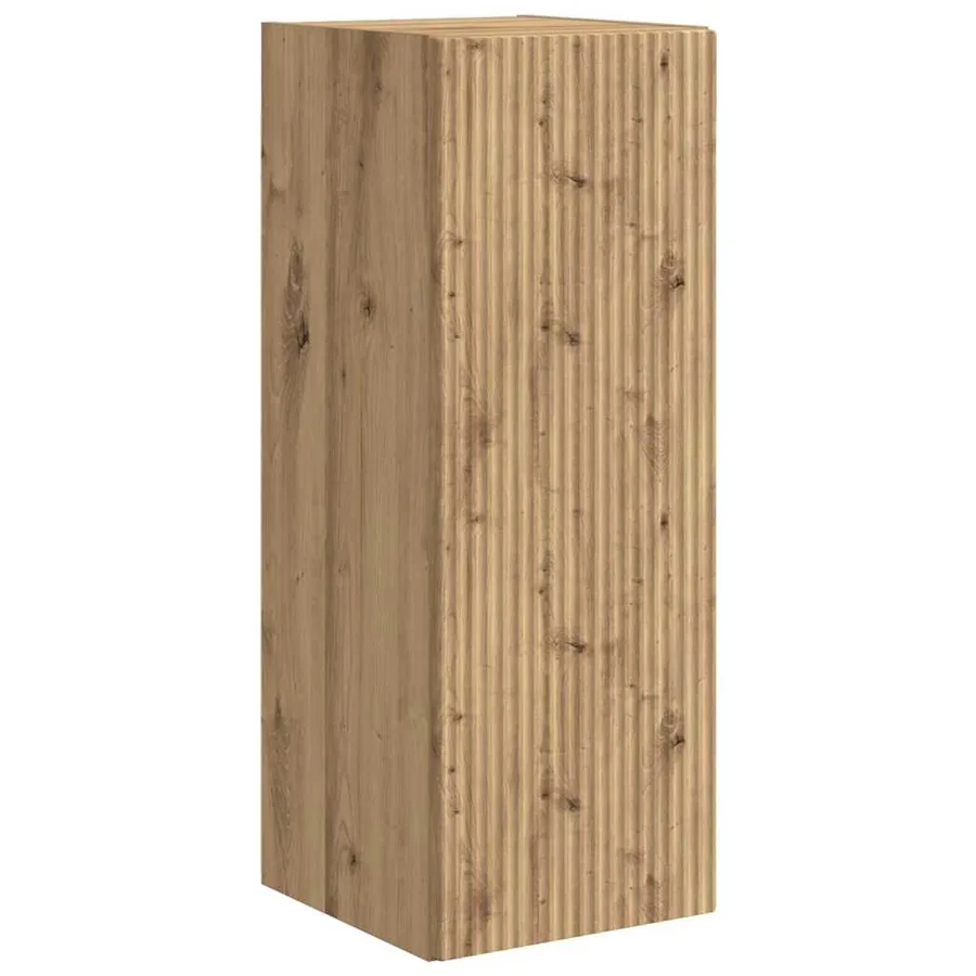 Meuble TV mural 30 x 31 x 80 cm Chêne artisan Bois d'ingénierie - 2