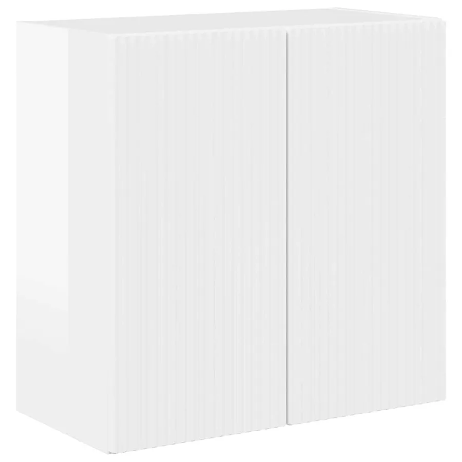 Meuble TV mural Montage mural Blanc brillant 59,5 x 31 x 60 cm - 2