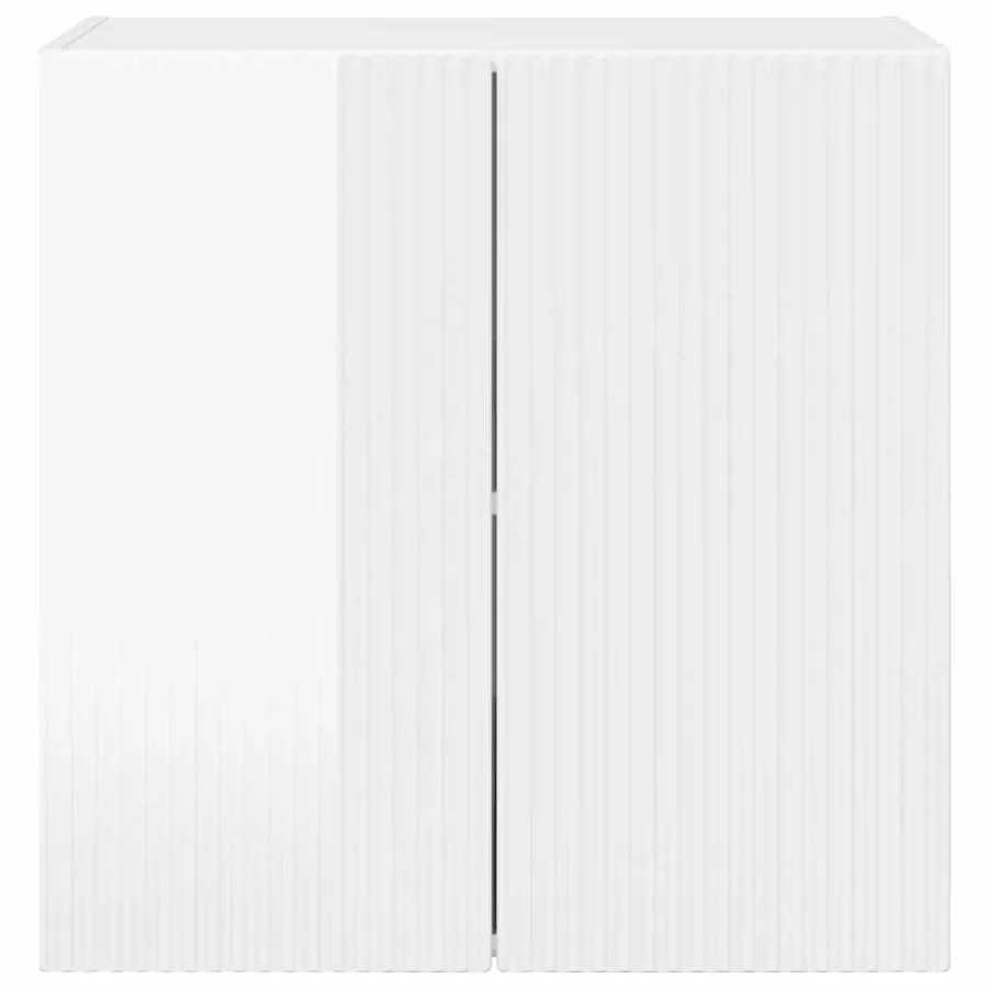 Meuble TV mural Montage mural Blanc brillant 59,5 x 31 x 60 cm - 6