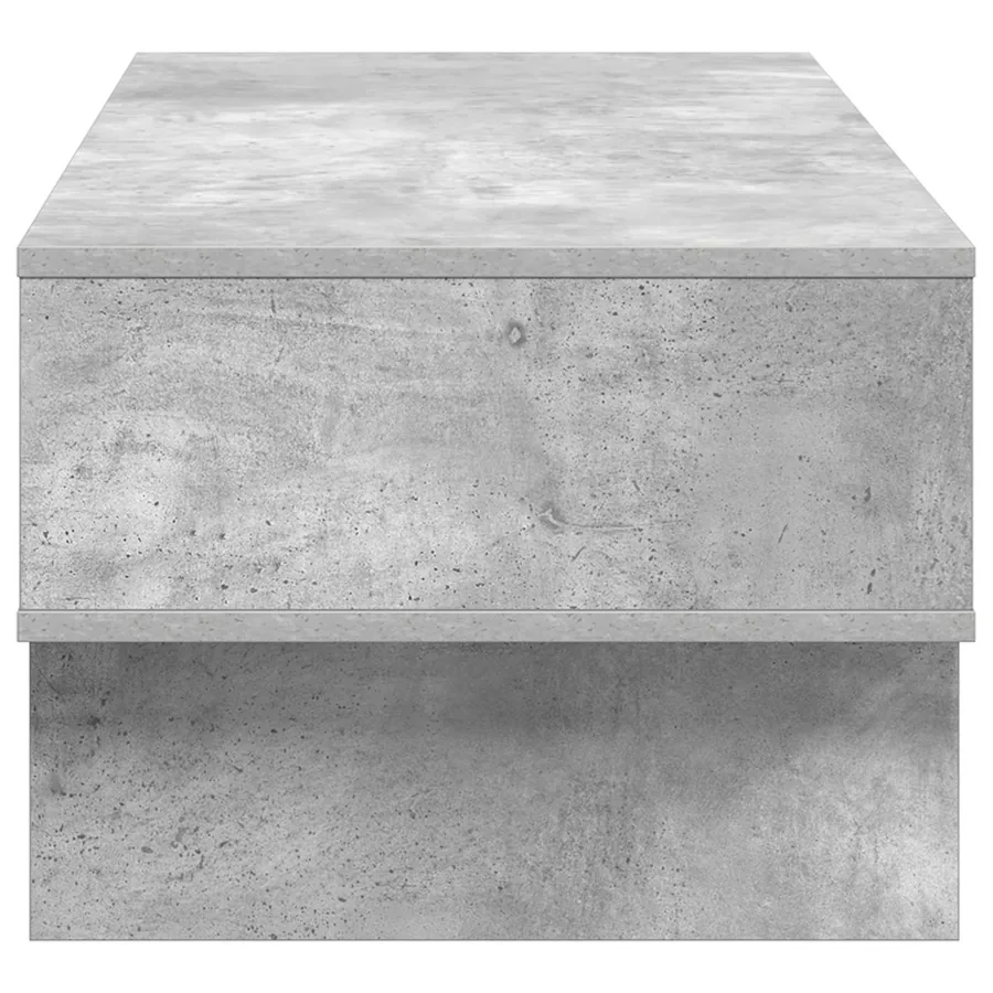 Table basse Gris béton 100 x 46 x 35 cm Bois d'ingénierie - 6