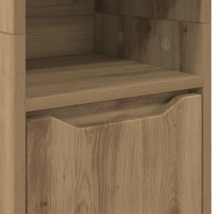Cabinet de salle de bain Chêne artisanal 30,5 x 30 x 195 cm - 10