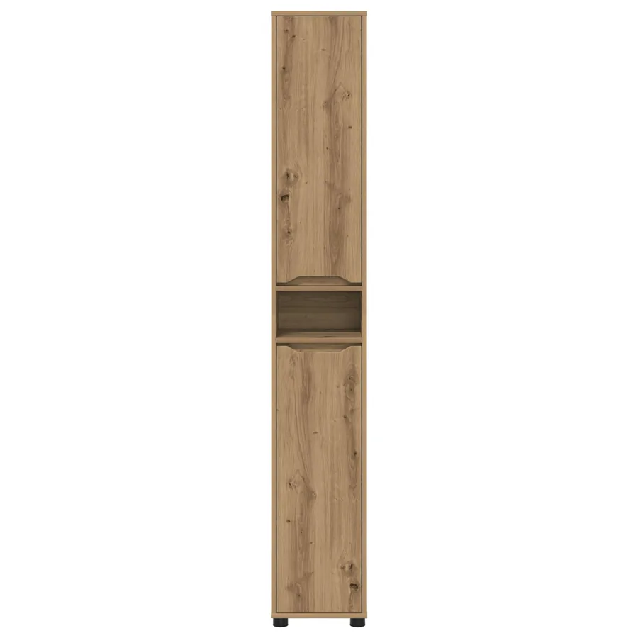 Cabinet de salle de bain Chêne artisanal 30,5 x 30 x 195 cm - 6