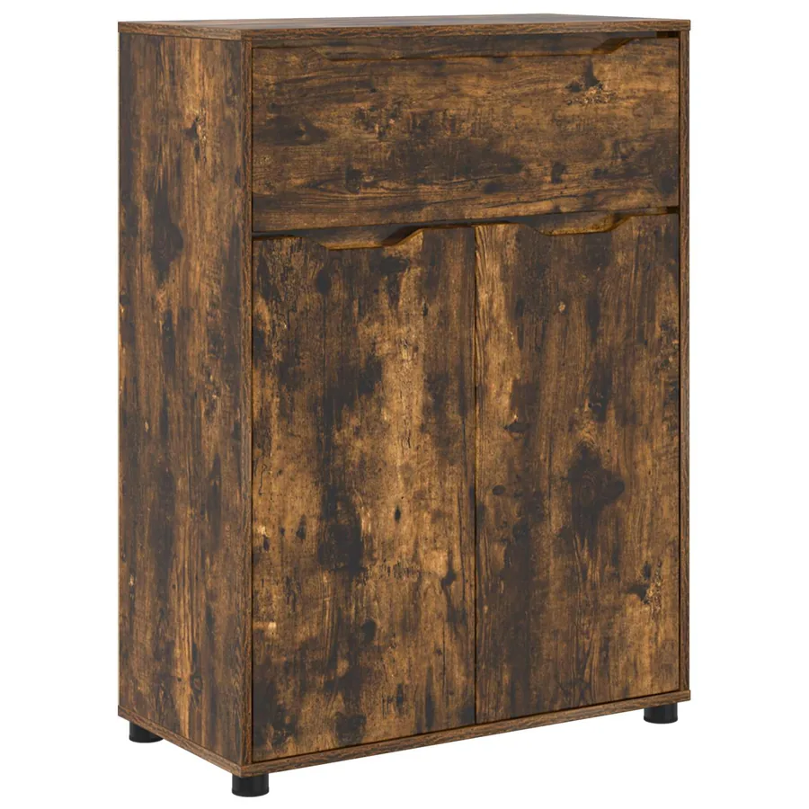 Cabinet de salle de bain Chêne fumé 72,5 x 36,5 x 100 cm - 2