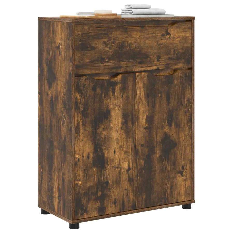 Cabinet de salle de bain Chêne fumé 72,5 x 36,5 x 100 cm - 3