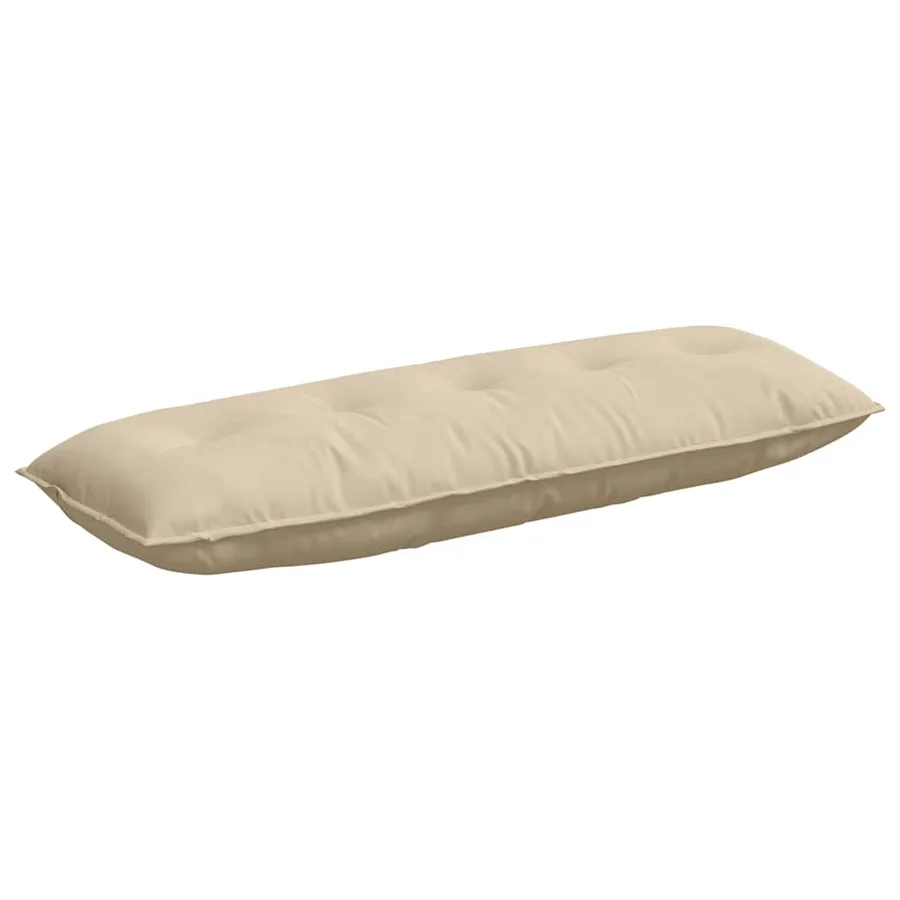 Coussin de Dos Crème 140 x 50 cm Tissu en microfibre - 2