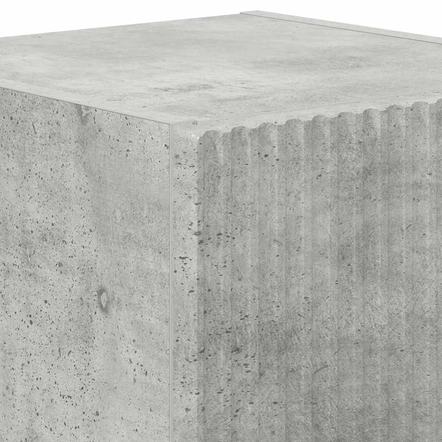 Meuble TV mural 2 pcs Béton 30 x 31 x 40 cm Bois d'ingénierie - 8