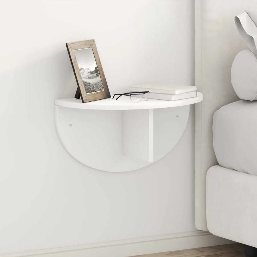 Étagère Murale Blanc 48 x 24 x 24 cm Bois d'ingénierie