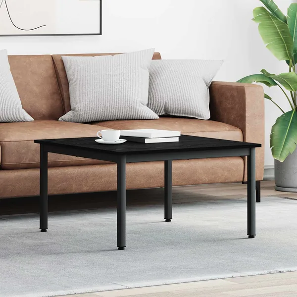 Table basse Chêne noir 80 x 80 x 45 cm Bois d'ingénierie