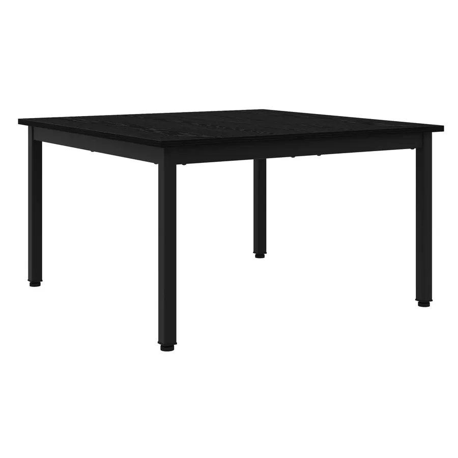Table basse Chêne noir 80 x 80 x 45 cm Bois d'ingénierie - 2