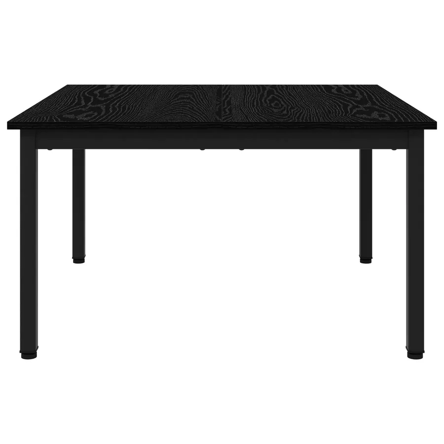Table basse Chêne noir 80 x 80 x 45 cm Bois d'ingénierie - 5