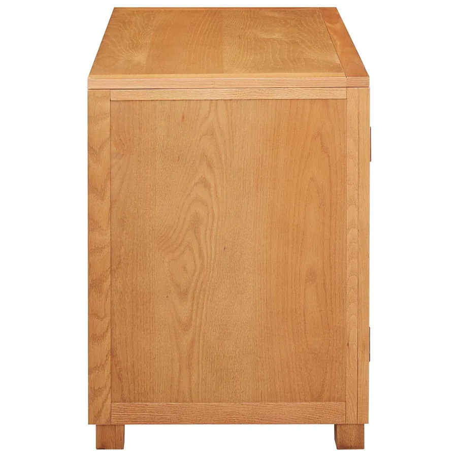 Armoire avec porte Marron 78 x 50 x 70 cm Bois de chêne massif - 5