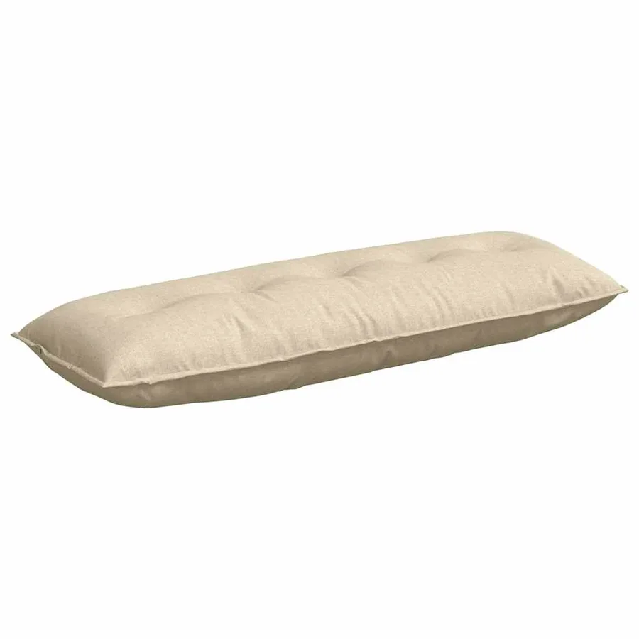 Coussin de Dos Crème 140 x 19 x 50 cm tissu - 2