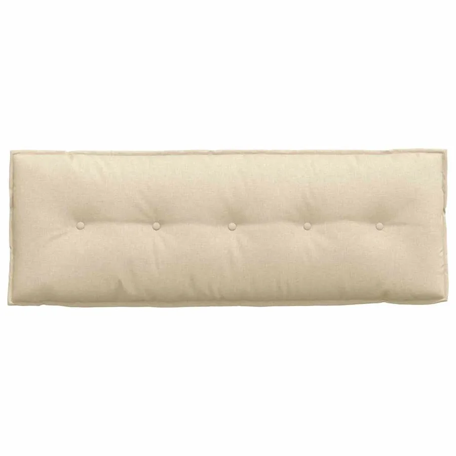 Coussin de Dos Crème 140 x 19 x 50 cm tissu - 6