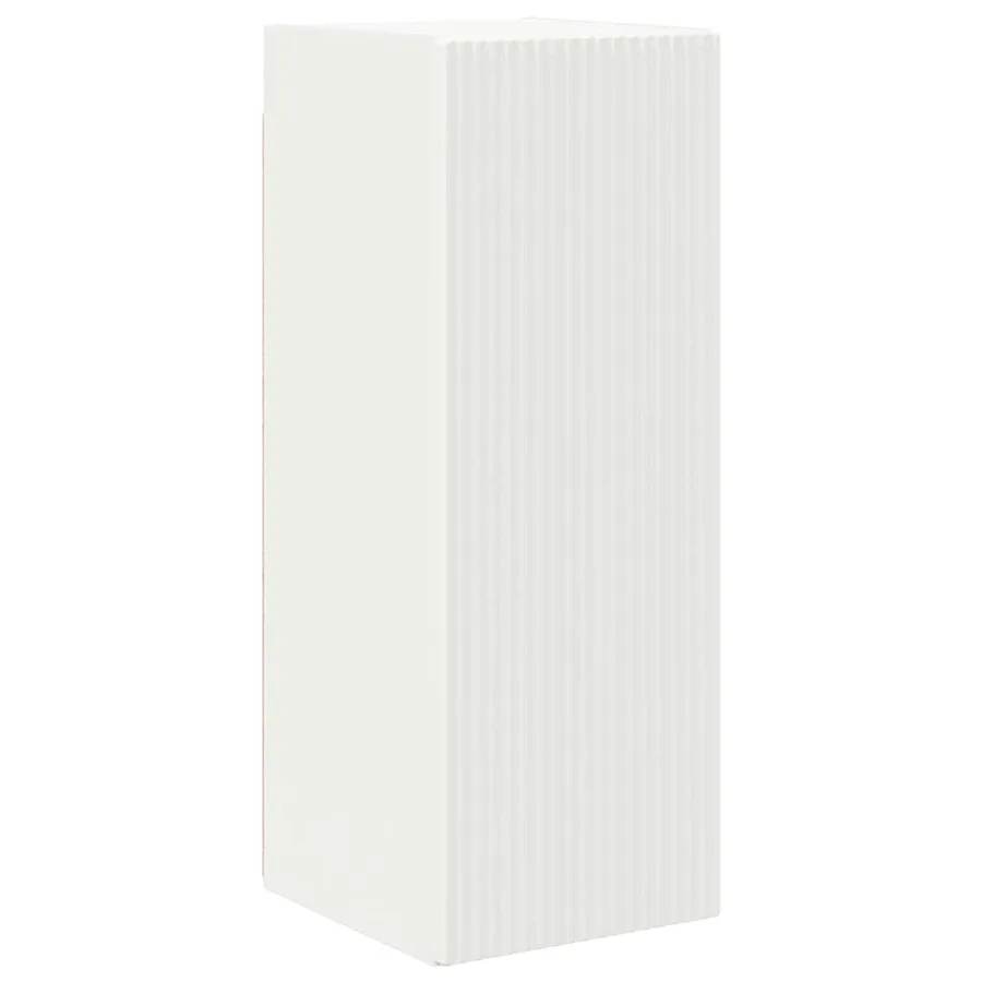 Meuble TV mural Blanc 30 x 31 x 80 cm Bois d'ingénierie - 2