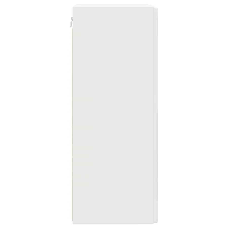 Meuble TV mural Blanc 30 x 31 x 80 cm Bois d'ingénierie - 7
