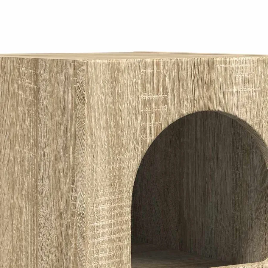 Table de chevet ELST 2 pc Chêne Sonoma 29,5 x 33,5 x 50 cm - 9