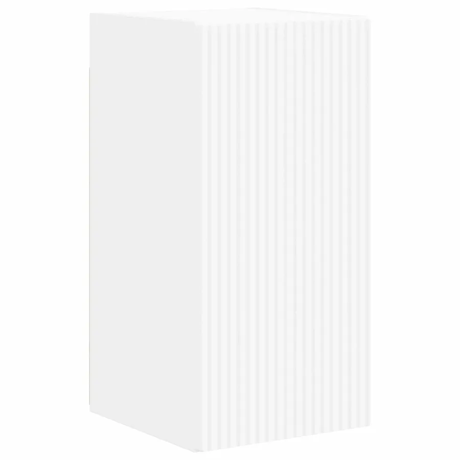Ensemble meuble TV Montage mural 5 pcs Blanc Bois d'ingénierie - 7