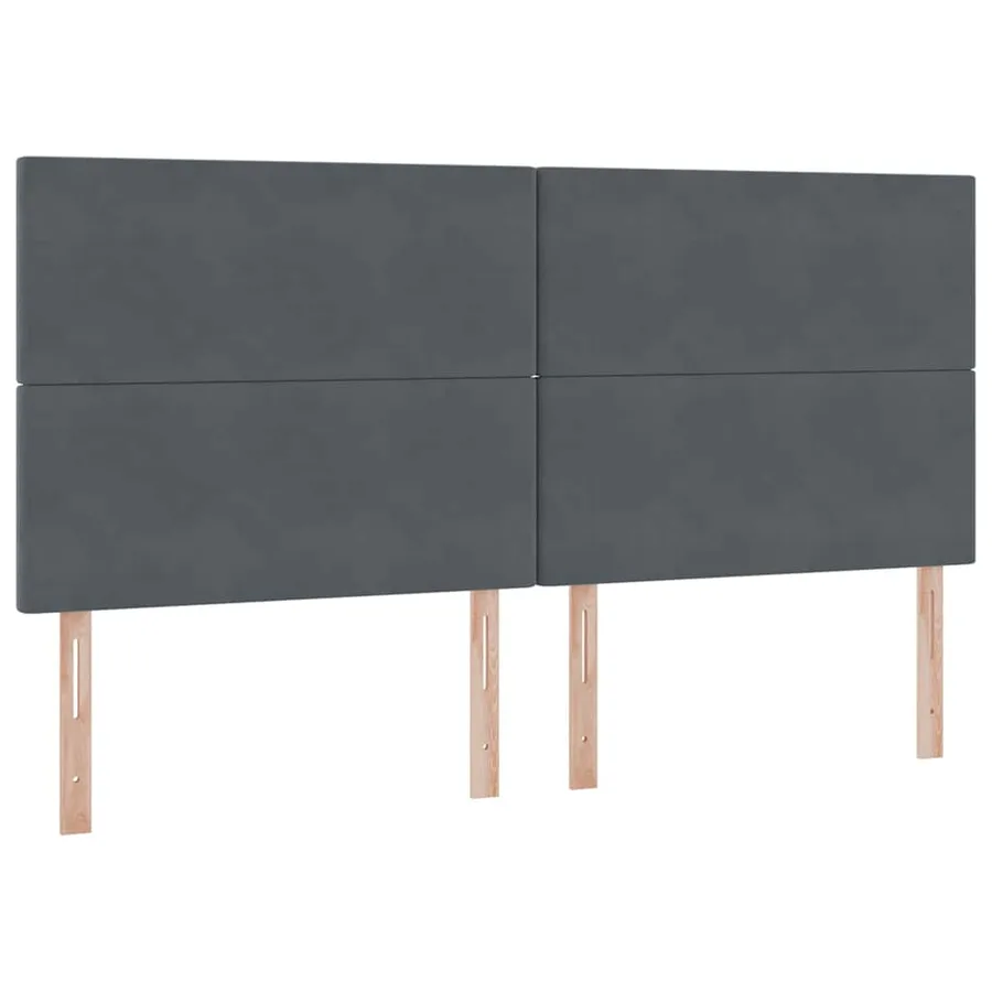 Lit de rangement LED avec matelas Gris foncé 200 x 200 cm - 8