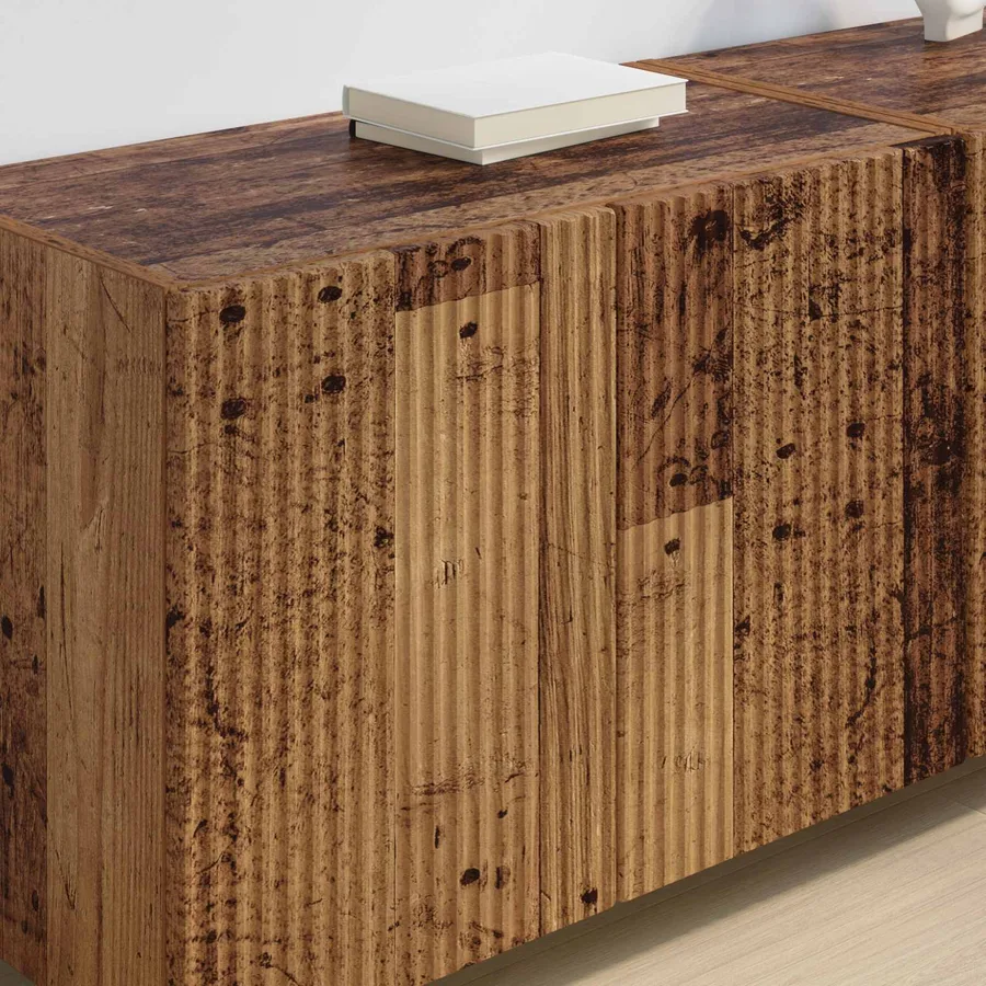 Meuble TV mural Bois Ancien 59,5 x 31 x 40 cm Bois d'ingénierie - 4