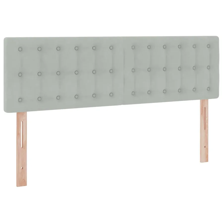 Lit de rangement LED avec matelas Gris clair 140 x 190 cm - 8