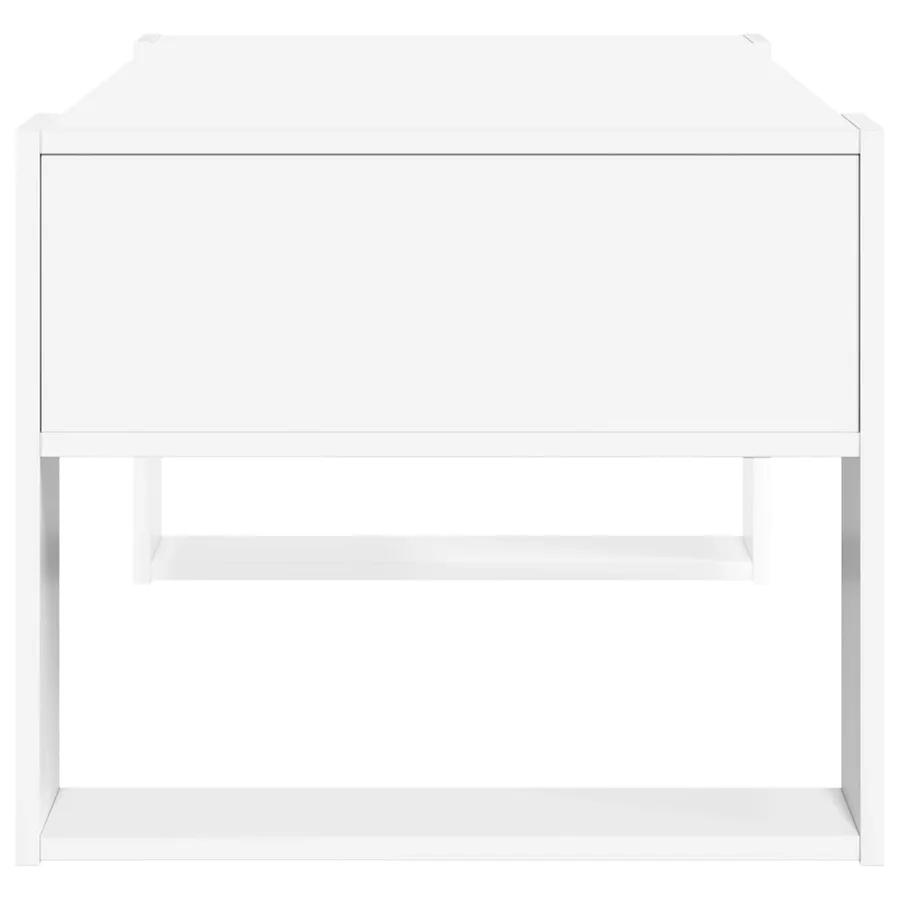 Table basse Blanc 92 x 53 x 45 cm Bois d'ingénierie - 6
