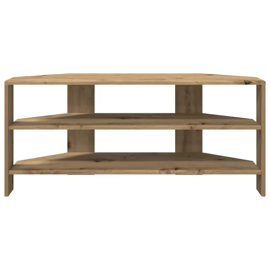 MeubleTVd'Angle 102x40,5x45cm Chêne artisanal Bois d'ingénierie - 5