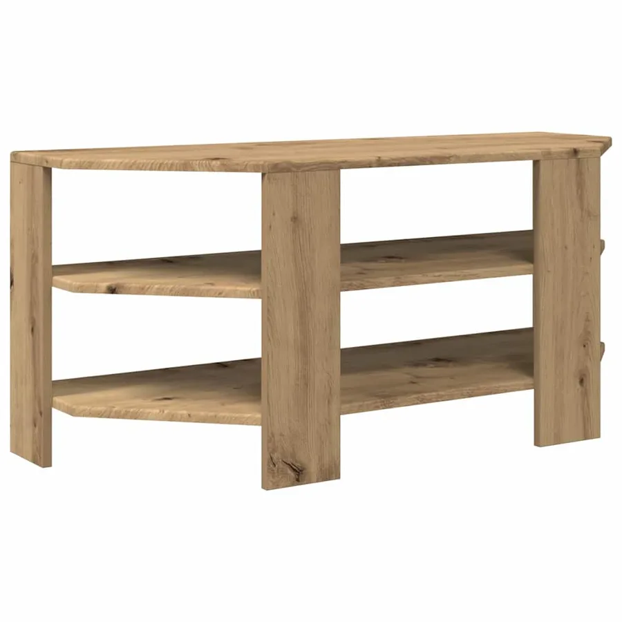MeubleTVd'Angle 102x40,5x45cm Chêne artisanal Bois d'ingénierie - 7