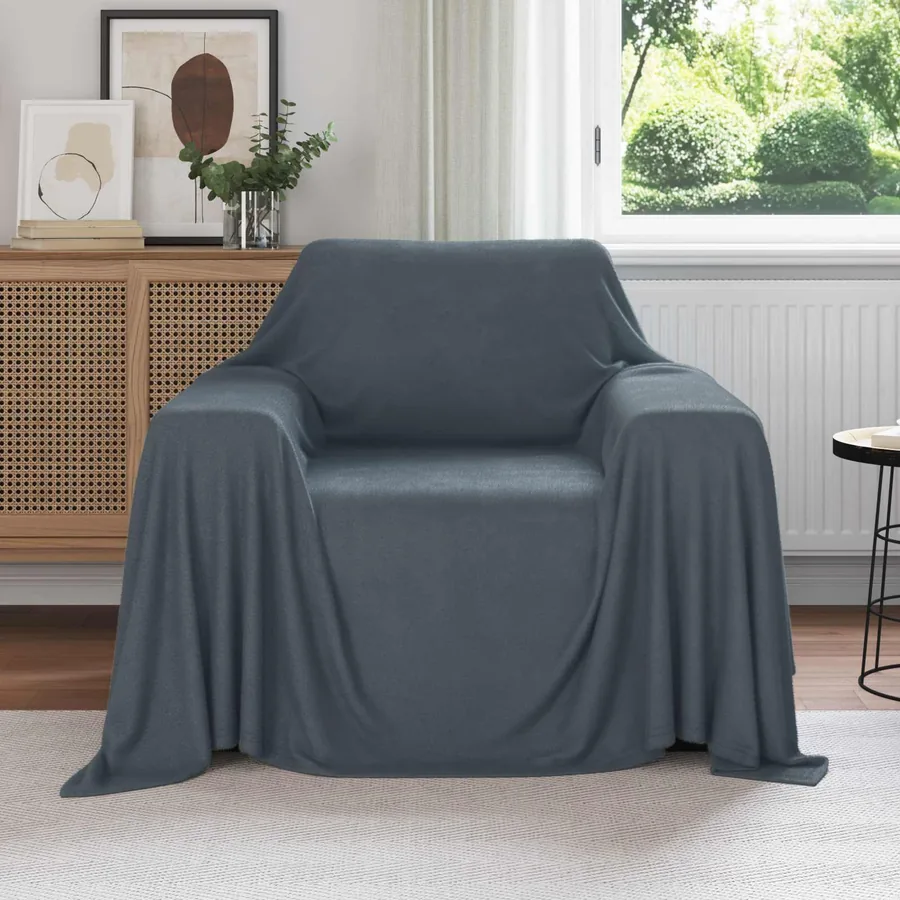 Jeté Gris foncé 210 x 140 cm Toison