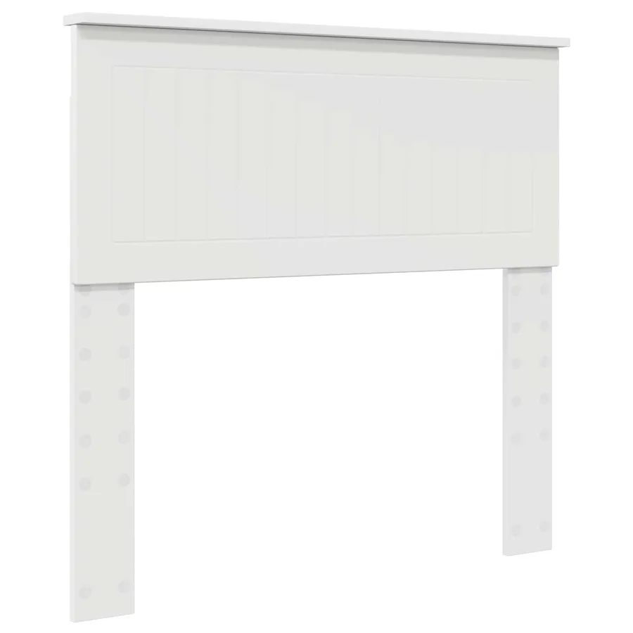 Cadre de lit avec tête de lit Blanc 90 x 200 cm Pin massif - 6