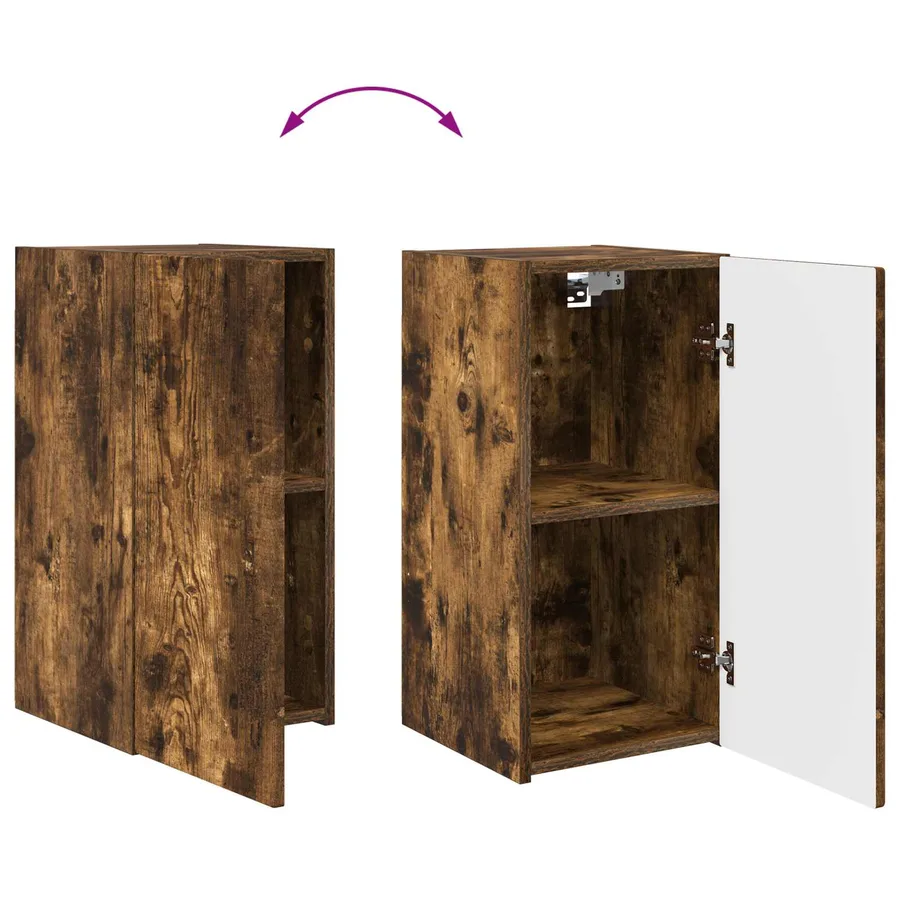 Ensemble meuble TV 8 pcs Chêne fumé Bois d'ingénierie - 11