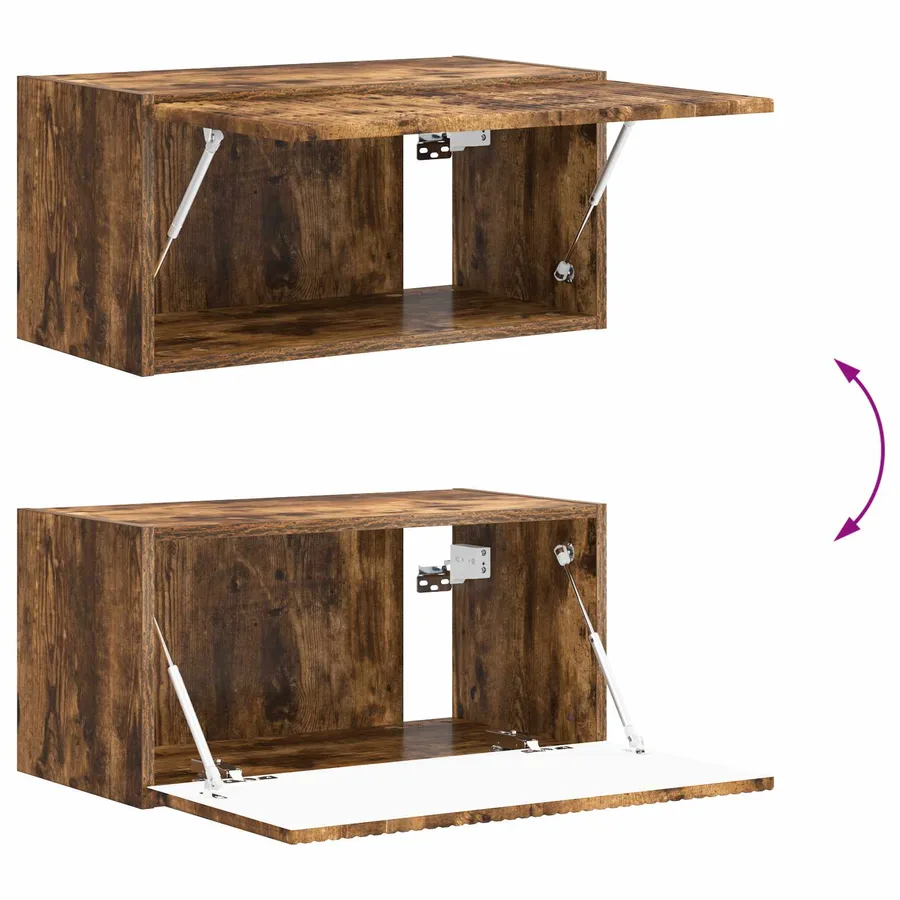 Ensemble meuble TV 8 pcs Chêne fumé Bois d'ingénierie - 8