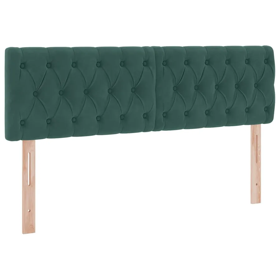 Lit de rangement LED avec matelas Vert foncé 140 x 190 cm - 8
