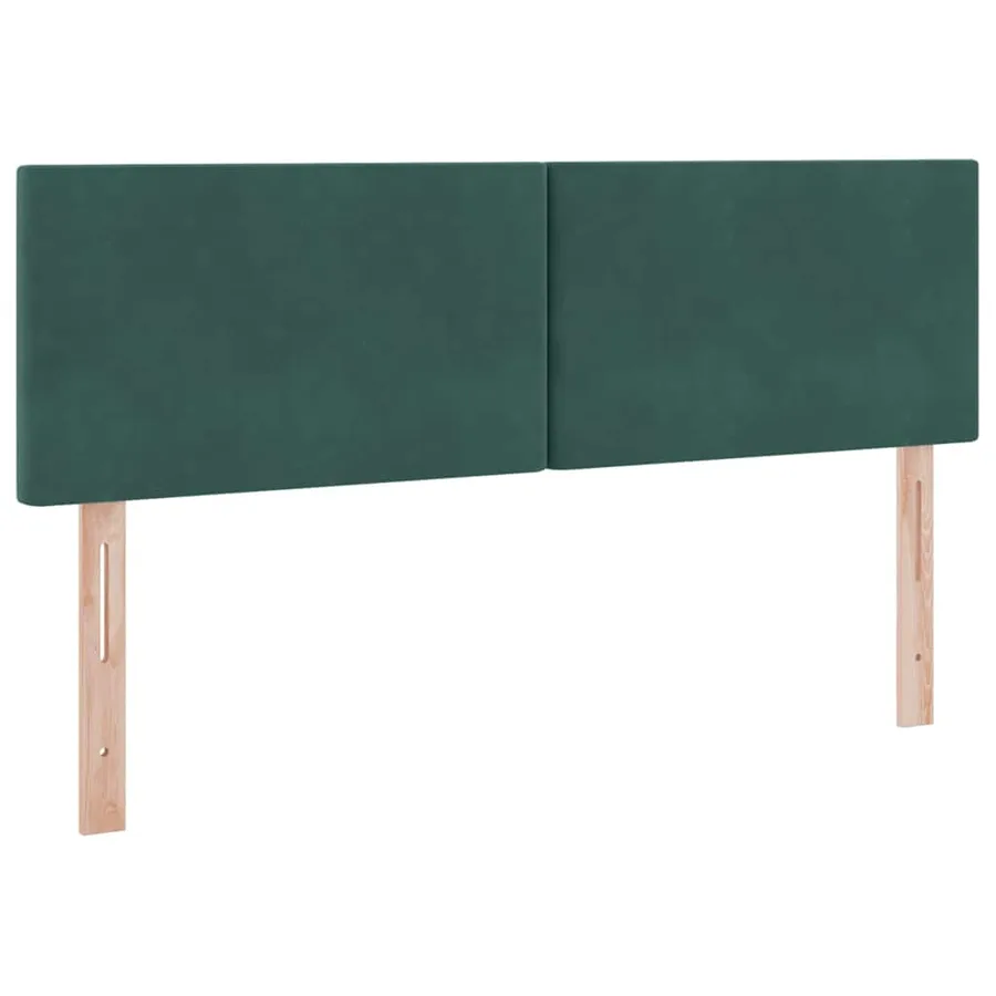 Lit de Rangement avec matelas Vert foncé 140 x 190 cm Velours - 9