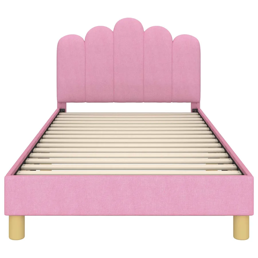 Cadre de lit pour enfants avec tête de lit Rose 90 x 200 cm - 5