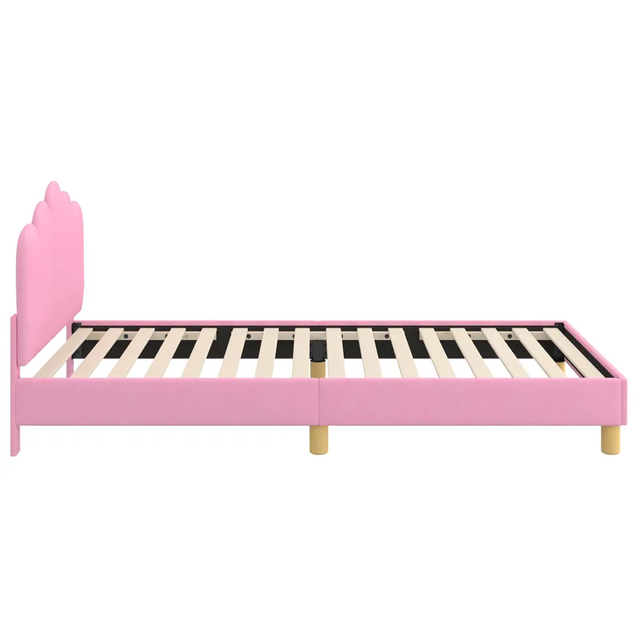 Cadre de lit pour enfants avec tête de lit Rose 90 x 200 cm - 6