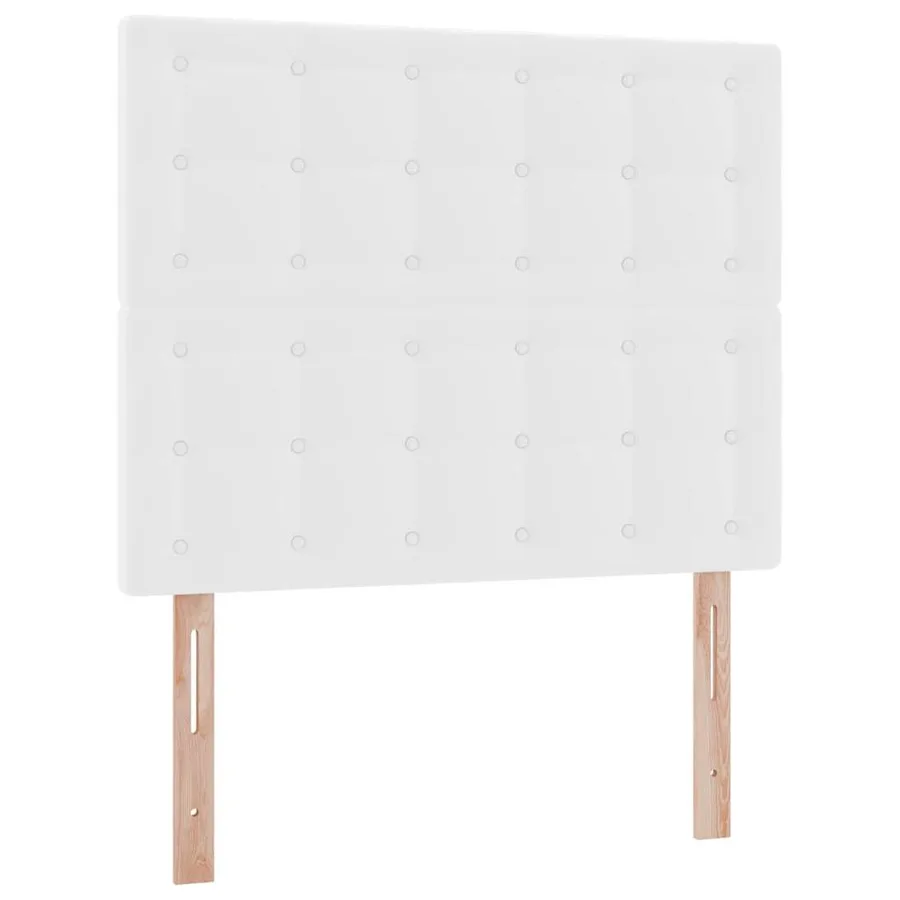 Lit de Rangement Blanc pur 120 x 200 cm Cuir synthétique - 9