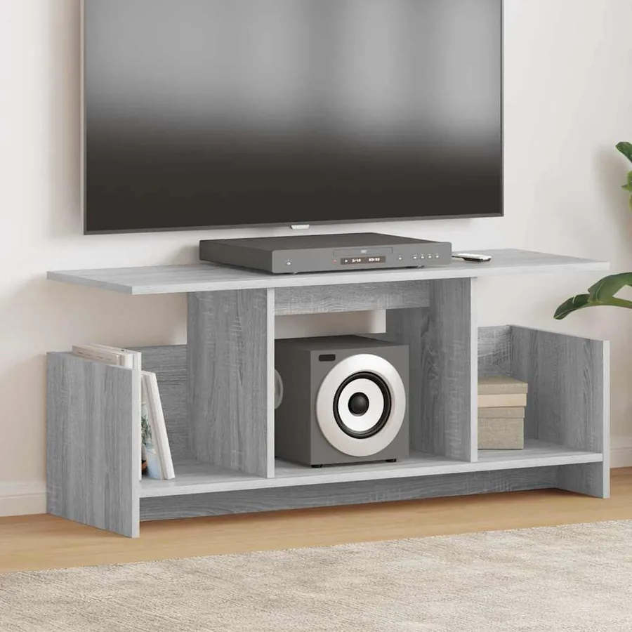 Meuble TV Gris Sonoma 102 x 35 x 45 cm Bois d'ingénierie