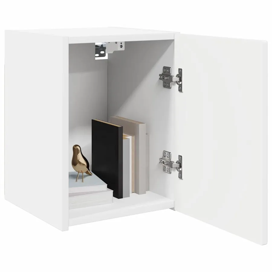Meuble TV mural Blanc 30 x 31 x 40 cm Bois d'ingénierie - 3