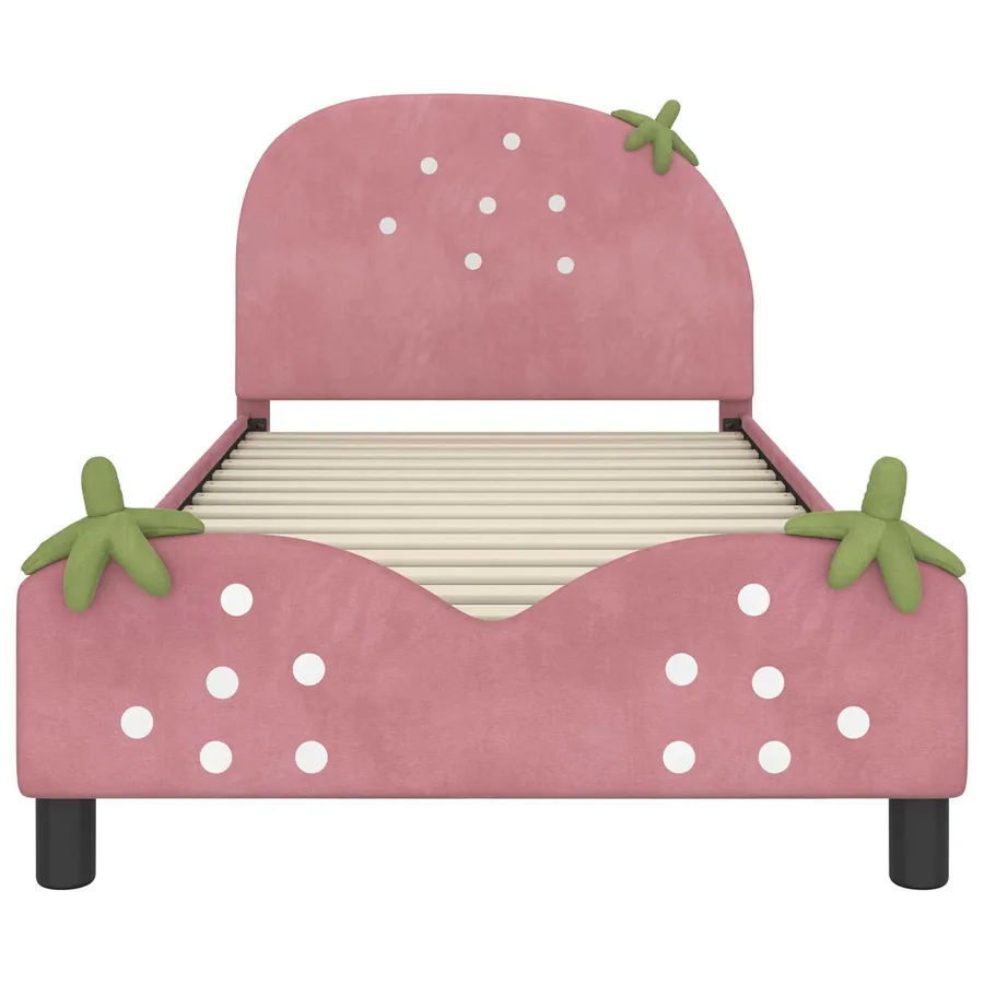 Cadre de lit pour enfants avec tête de lit Rose 80 x 200 cm - 5