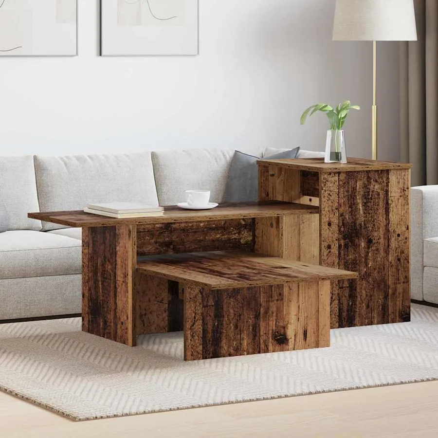 Table console Bois ancien 91,5 x 35 x 38,5 cm Bois d'ingénierie