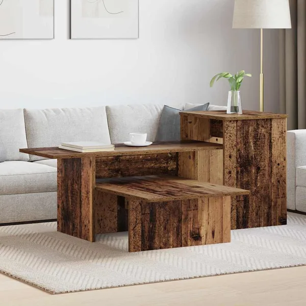 Table console Bois ancien 91,5 x 35 x 38,5 cm Bois d'ingénierie