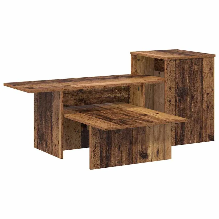 Table console Bois ancien 91,5 x 35 x 38,5 cm Bois d'ingénierie - 2