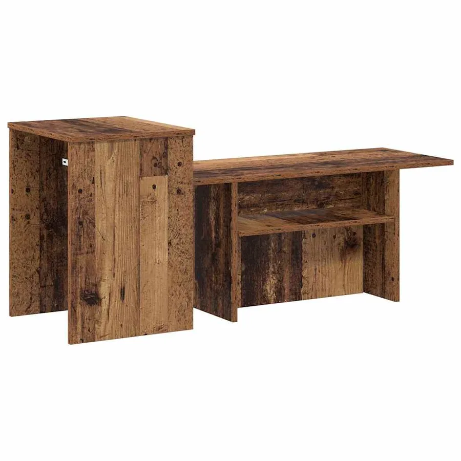 Table console Bois ancien 91,5 x 35 x 38,5 cm Bois d'ingénierie - 7