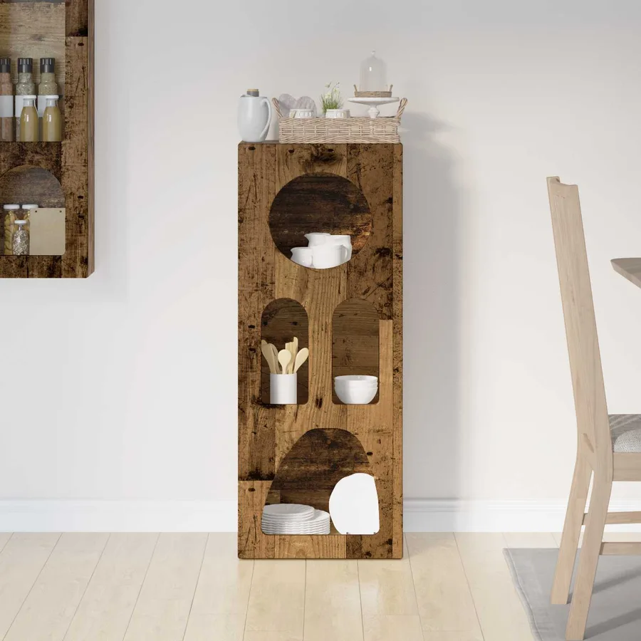 Buffet ELST Bois ancien 40 x 35 x 100.5 cm Bois d'ingénierie - 4
