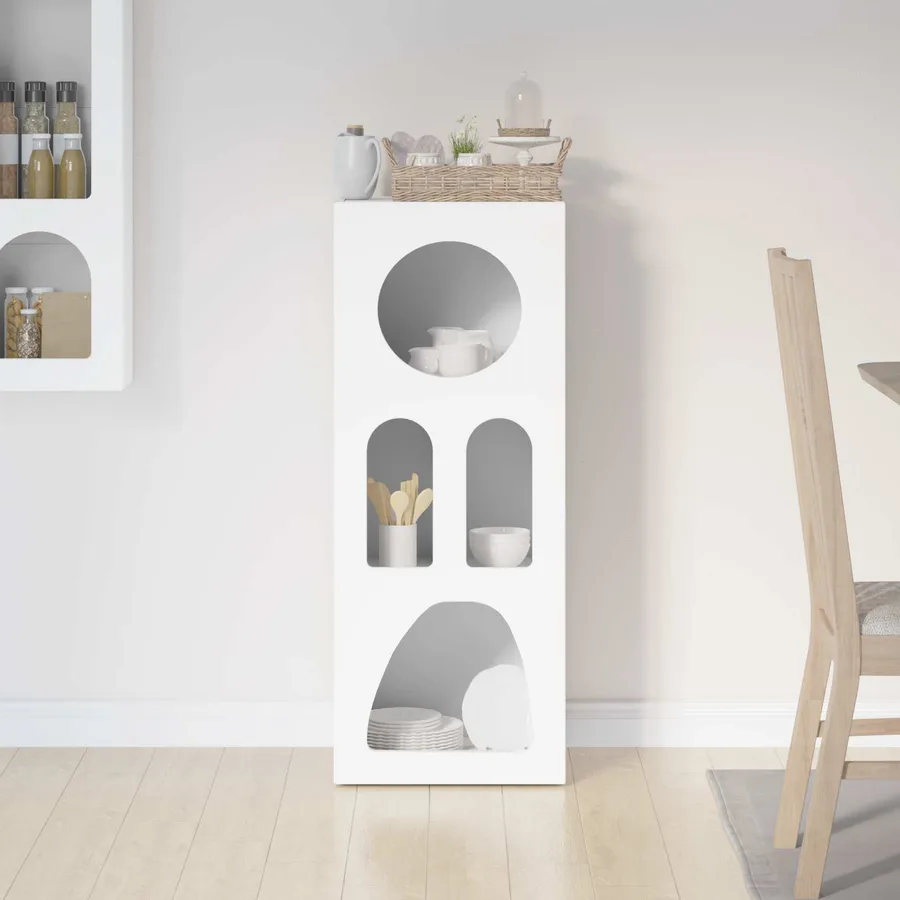 Buffet ELST Blanc 40 x 35 x 100.5 cm Bois d'ingénierie - 4