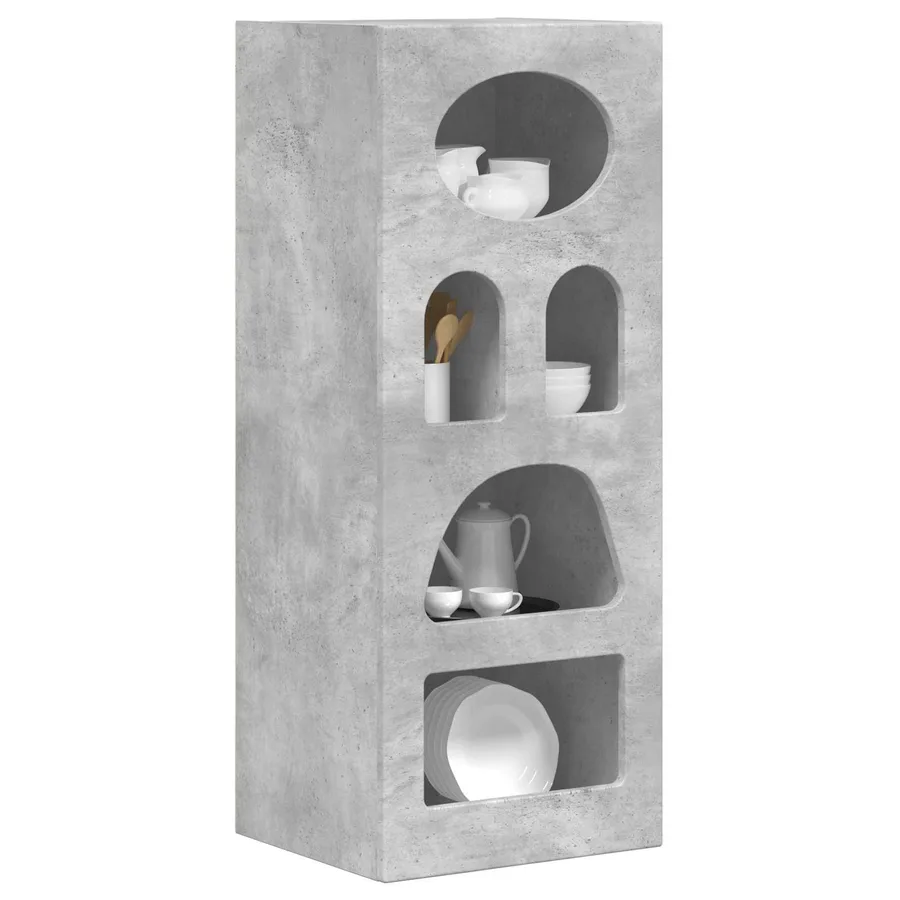 Buffet ELST Gris béton 40 x 35 x 100,5 cm Bois d'ingénierie - 3