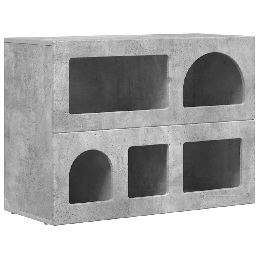Buffet ELST Gris béton 80,5 x 35 x 59 cm Bois d'ingénierie - 2