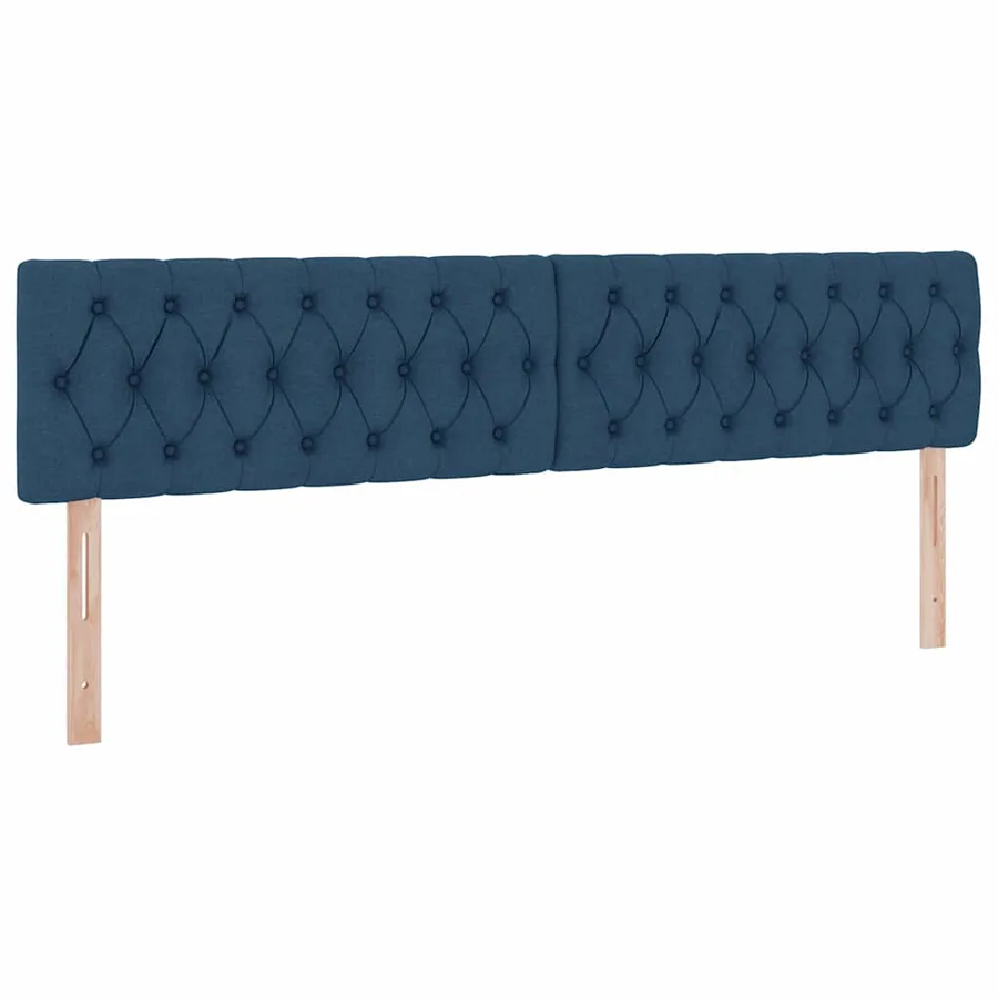 Lit de rangement LED avec matelas Bleu 200 x 200 cm Tissu - 10