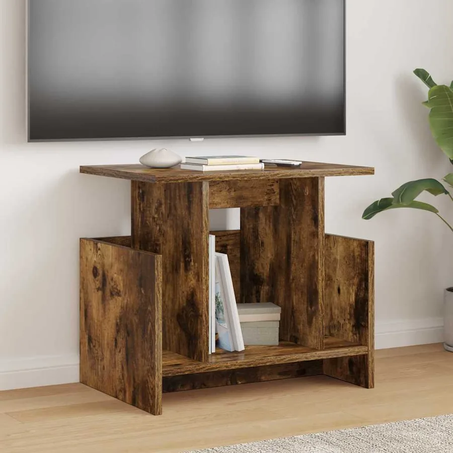 Meuble TV 2 pcs Chêne fumé 50 x 35 x 45 cm Bois d'ingénierie
